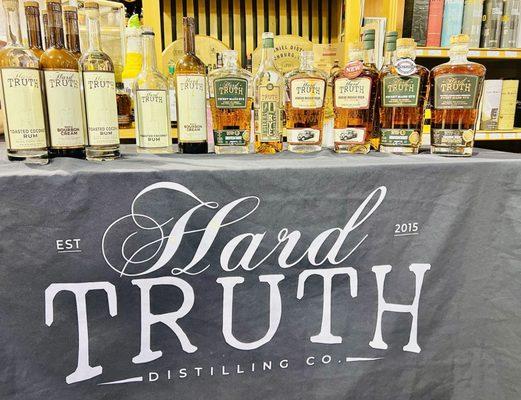 @hardtruthspirits lineup at CorkDorks! The sweet mash rye and bourbon pioneers!