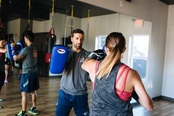 Come take a 30 or 50 minute boxing class! Small classes mean individualized attention.