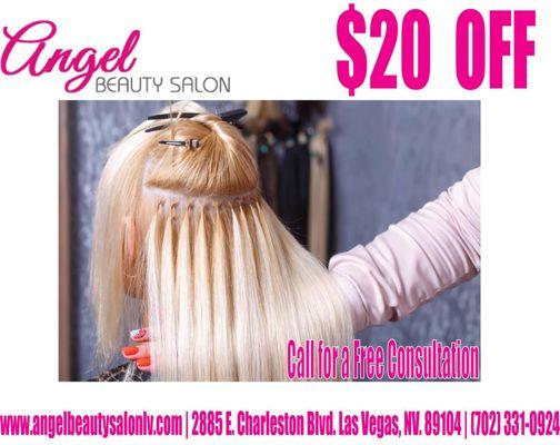 beauty salon, discount with consultation