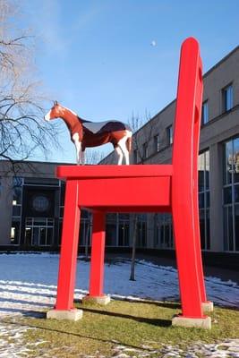 Donald Lipski; The Yearling; 2003; painted steel, fiberglass