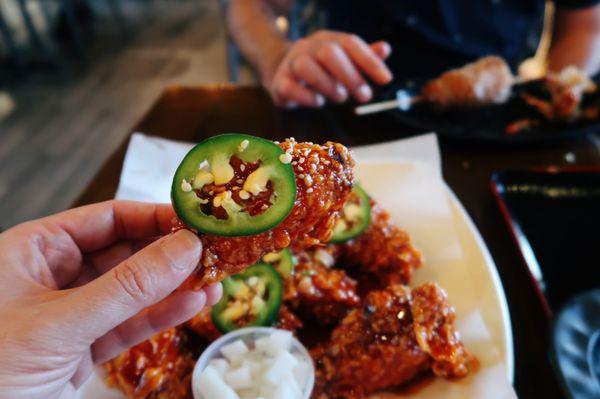 FRIED CHICKEN WINGS Sweet & Spicy