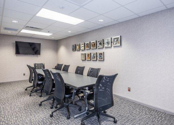 This Conference Room is perfect for depositions and large group meetings.