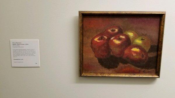 "Apples: Red & Green" -Olivia Marmion