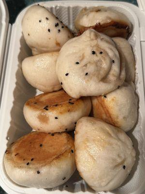 Mixed Pan Fried Pork & Crab Buns 8/$10 +bonus bun