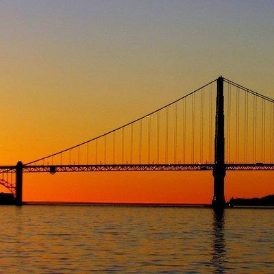 Sunset view of Golden Gate Bridge