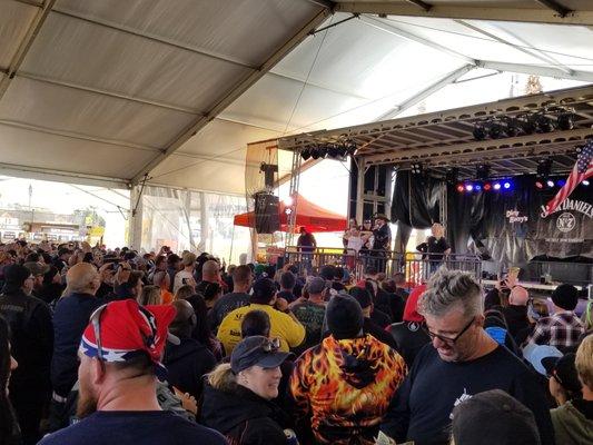 Main stage - wet t-shirt contest, Bike Week 2021