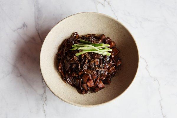 Jjajangmyeon.