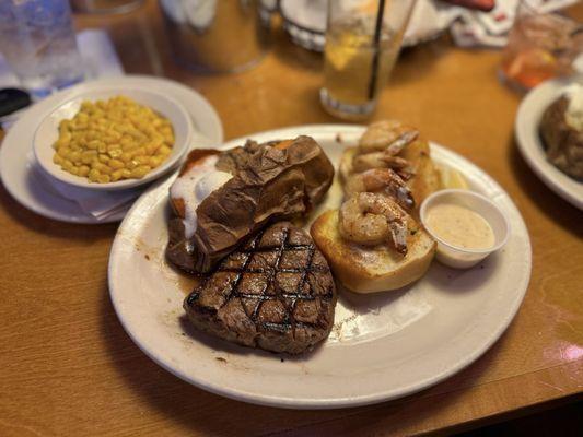 Filet* 6oz & Grilled Shrimp