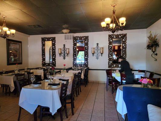 First of three dining areas.