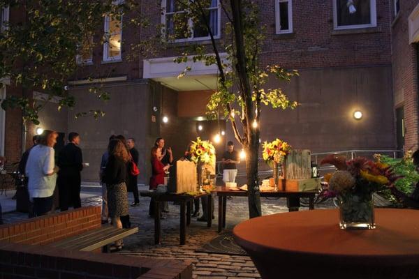 Interior courtyard for outdoors events