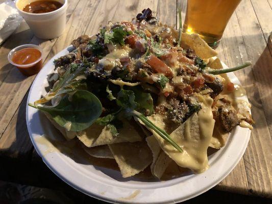 Nachos with birria