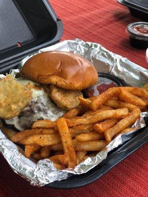 Fried Pickle Burger