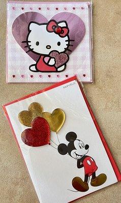 Always my favorites! (･‿･) #Valentine'sDay will be here before we know it. #HelloKitty #Mickey #PapyrusCards #Target