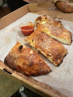 calzone with added pepperoni