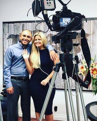 & that's a wrap!   Quick pic after our first short commercial shoot for #TheBizShop ! ‍‍ Follow us on Instagram: @thebizshop