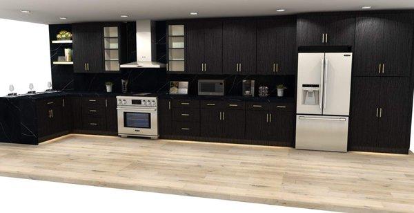 modern black cabinet design