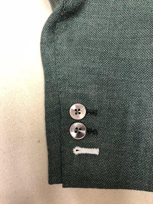 By Fahri's Custom Clothing: Button Holes Hand Made.