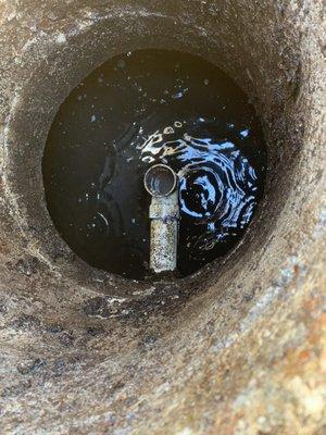 Grease trap inlet