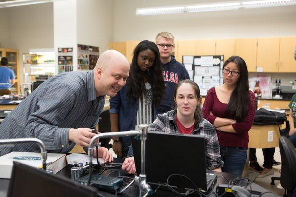 Students in a lab