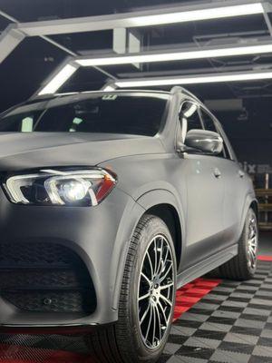 2022 Mercedes-Benz GLE Full Body Deep Matte Black Vinyl Wrap