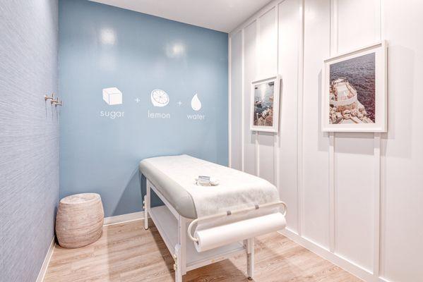 S+B Arboretum sugaring hair removal room