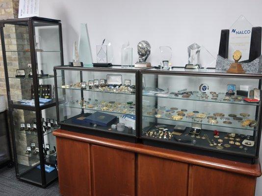 Some of their products on display.