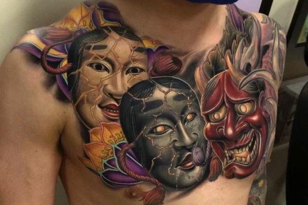 Hannya Chest Piece