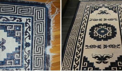 Oriental Rug before&after