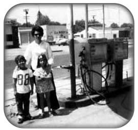 I am number 88 with my Mom and sister in 1973 when it was called Karl & Ed's Auto Repair.