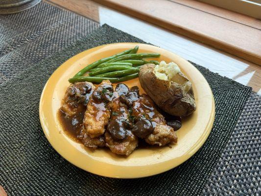 Chicken Marsala w/ Baked Potato