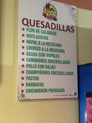 Delectably authentic quesadilla options.