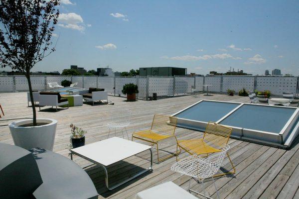 New rooftop deck Brooklyn