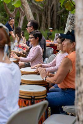 LagoonFest is coming up April 6th, 2024.  this picture is from the 2023 Drum Circle.