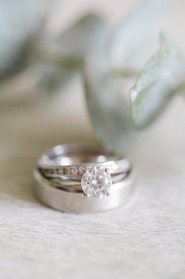 Stacked Wedding Rings. Photo by Tracy Zavadil | photographer|.