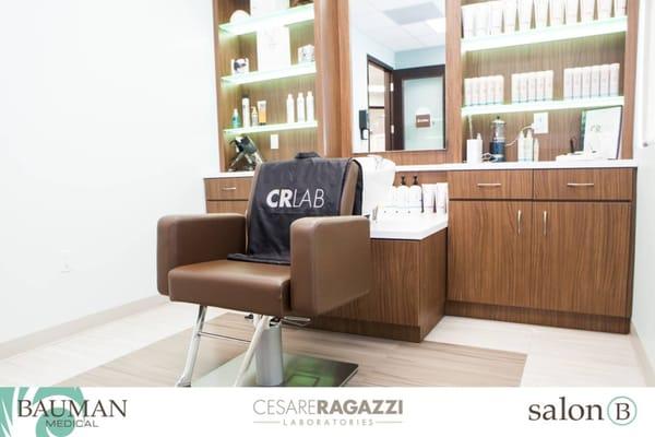 salonB features a private and relaxed atmosphere for all your scalp health and hair beauty needs.