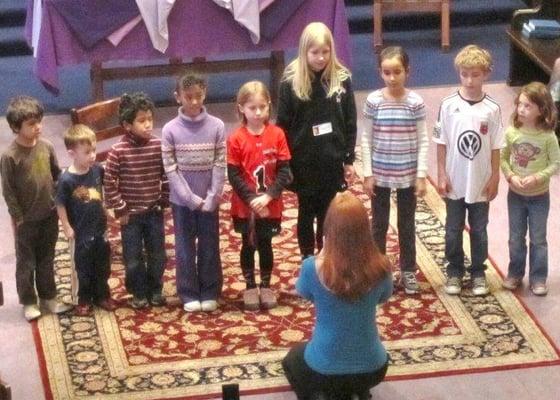 Children's Choir in worship