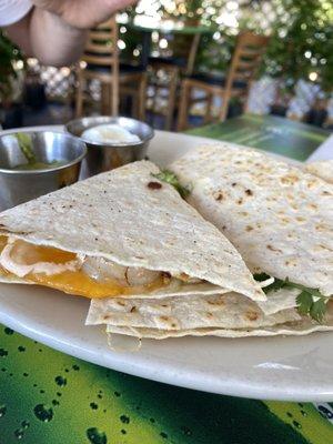 Spicy Shrimp Quesadilla