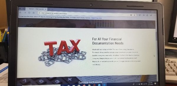 Let us handle your tax for you. Call us at 240-447-9783