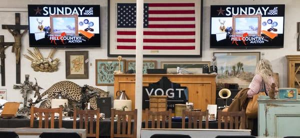 Vogt Auction's front gallery.