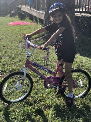 Birthday Girl w/ Fixed bicycle