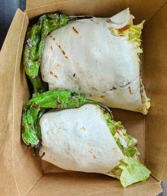 Bacon and egg salad wrap