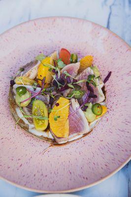 Our Citrus Yellowtail tostada is a foodie favorite.