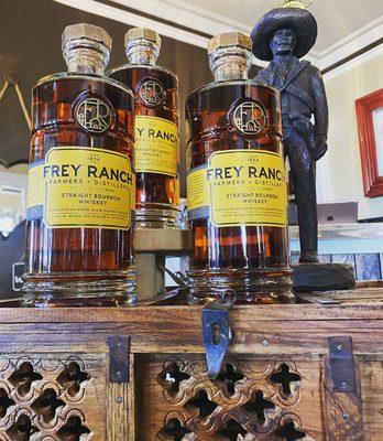 We our proud to sell Fallon's local Frey Ranch Whiskey and Bourbon in our gift shop