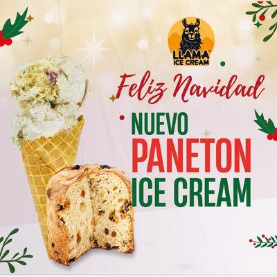 New panettone ice cream made
With Peruvian panettone!