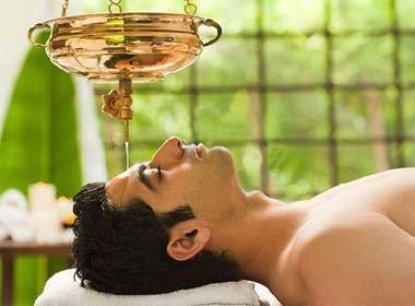 Shirodhara..  a treatment that tranquilizes the mind!