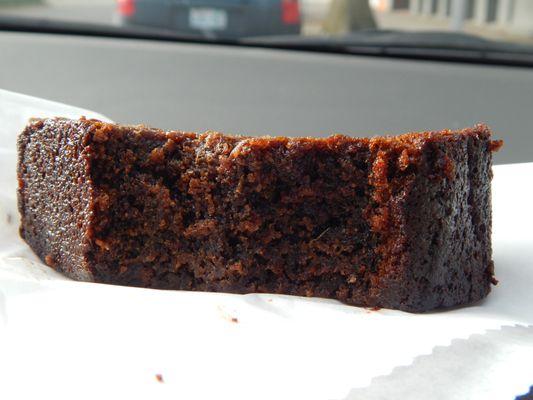 Interior of the gingerbread cake.