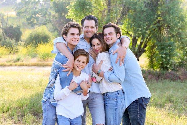 Family Photo in a field, California.