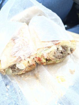 Cheesesteak sub.