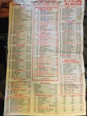 Full menu inside.