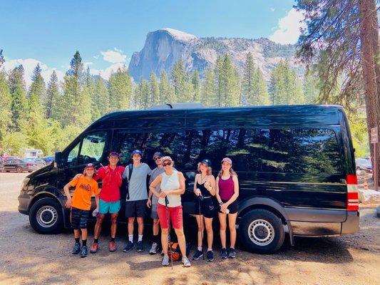 Bandago van with Half Dome @Yosemite!